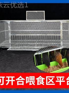 不锈鸡厚笼鸭钢笼兔笼防黄鼠狼家用户外特大号笼加GQU全加密探头