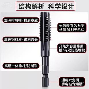 钴机用丝锥高速钢丝攻螺纹攻直槽不锈钢专用M3CCKM4含M5M6M丝81M