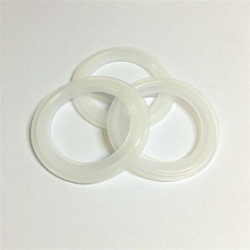 卫生级卡箍垫片不锈钢快装接头垫片硅胶密封圈快装法兰硅胶垫接头