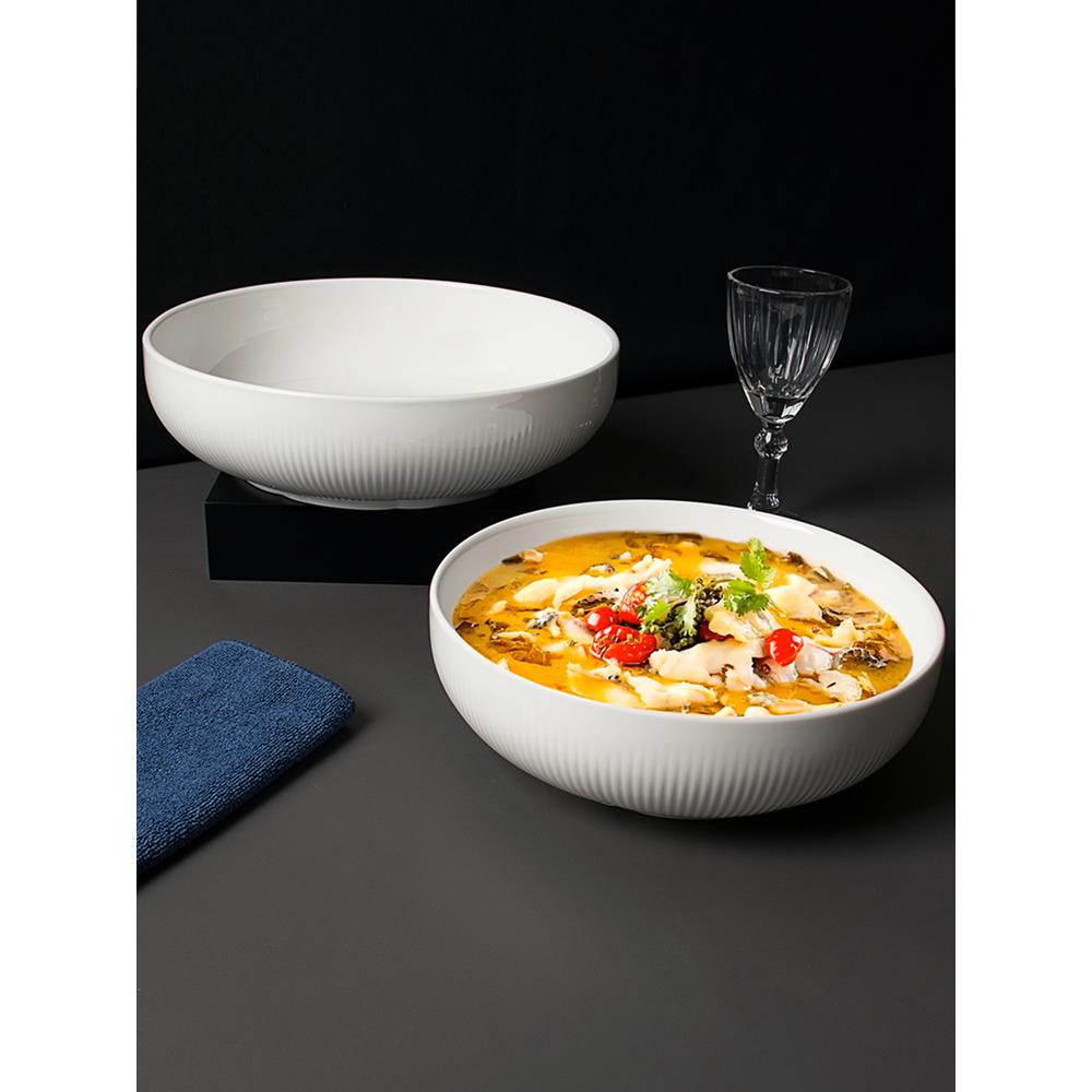 酒店专用10寸12大汤碗汤盆酸菜鱼水煮鱼大盆碗肉片毛血旺网红家用