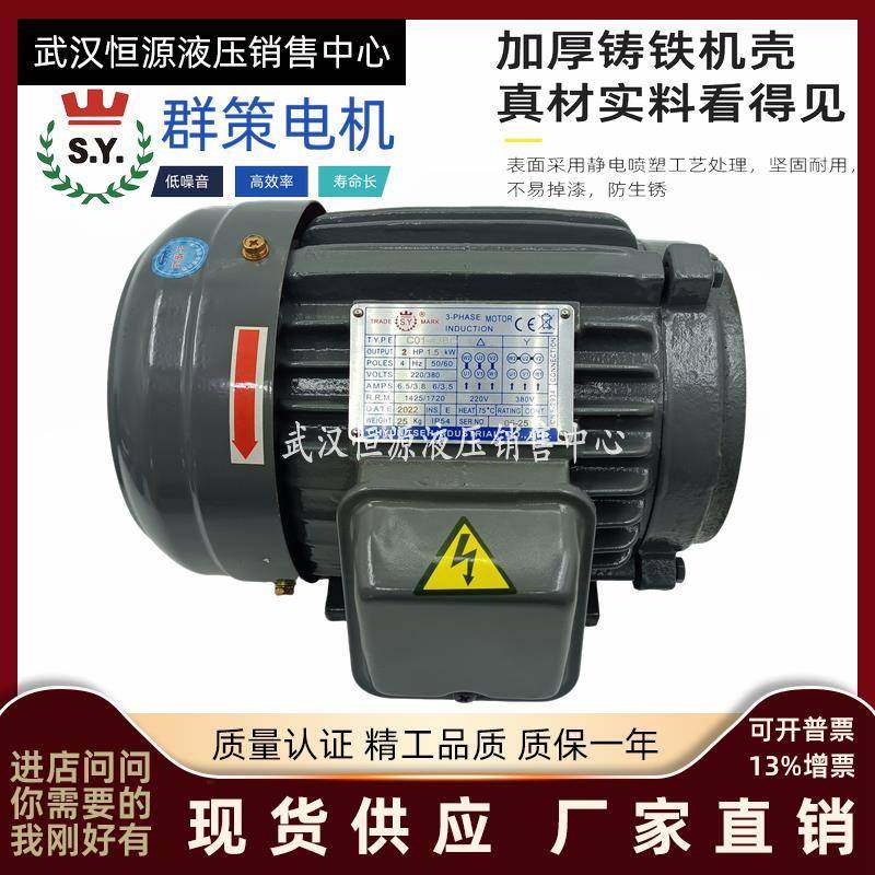 SY群策油压马达/电机0.75KW 1.5 2.25 3.75 5.6 CB4-43B0 CB2-43B