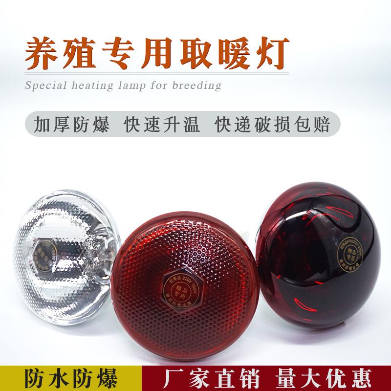 保温灯养殖场专用取暖灯泡仔猪小鸡育雏加热灯畜牧用烤灯养殖用品