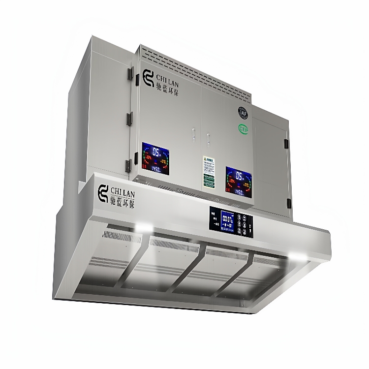 商用油烟净化器一体机饭店厨房大吸力低空排放净化器餐饮抽油烟机