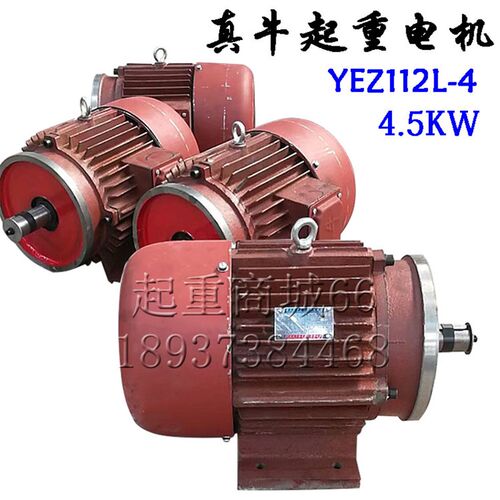 河南真牛起重电机YEZ112L4 45kW搅拌建筑马达 锥形三相电动机