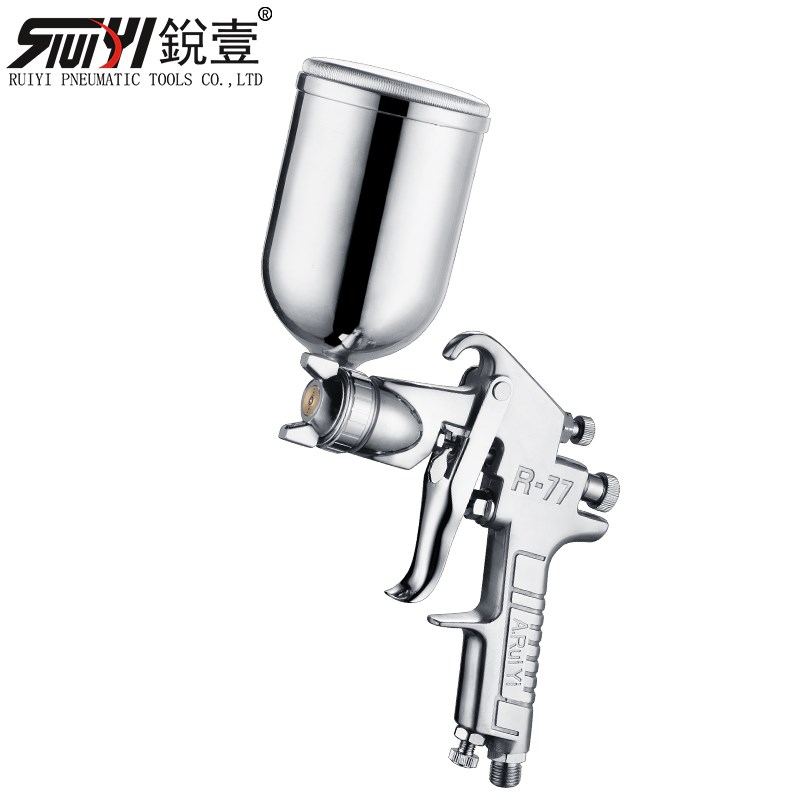 锐壹压送式R-77s气动喷枪喷油枪高压喷漆枪工具喷壶77G