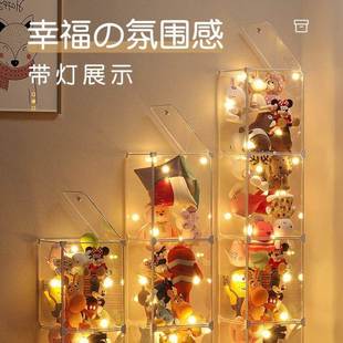 毛绒箱器玩具玩偶整理神NPB家用架公仔展 娃娃收纳桶透明防尘子装