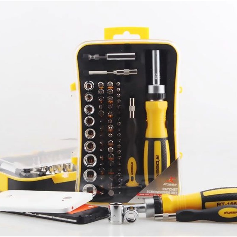 飞鹿套筒组合螺丝批组套快速棘轮螺丝刀起子手机家用电器维修工具