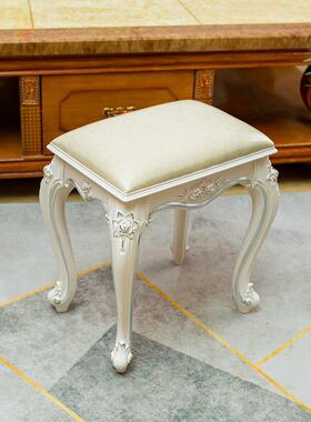 欧式梳妆卧凳简约凳室化妆凳布艺换鞋创意RKM小厅户餐桌凳客家用J