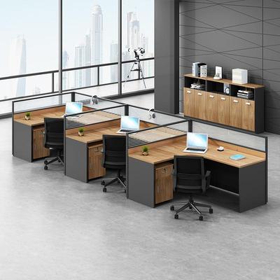 三乡办公家具L屏MAQ风两人组合员位工桌单断隔卡四人职员办人公桌