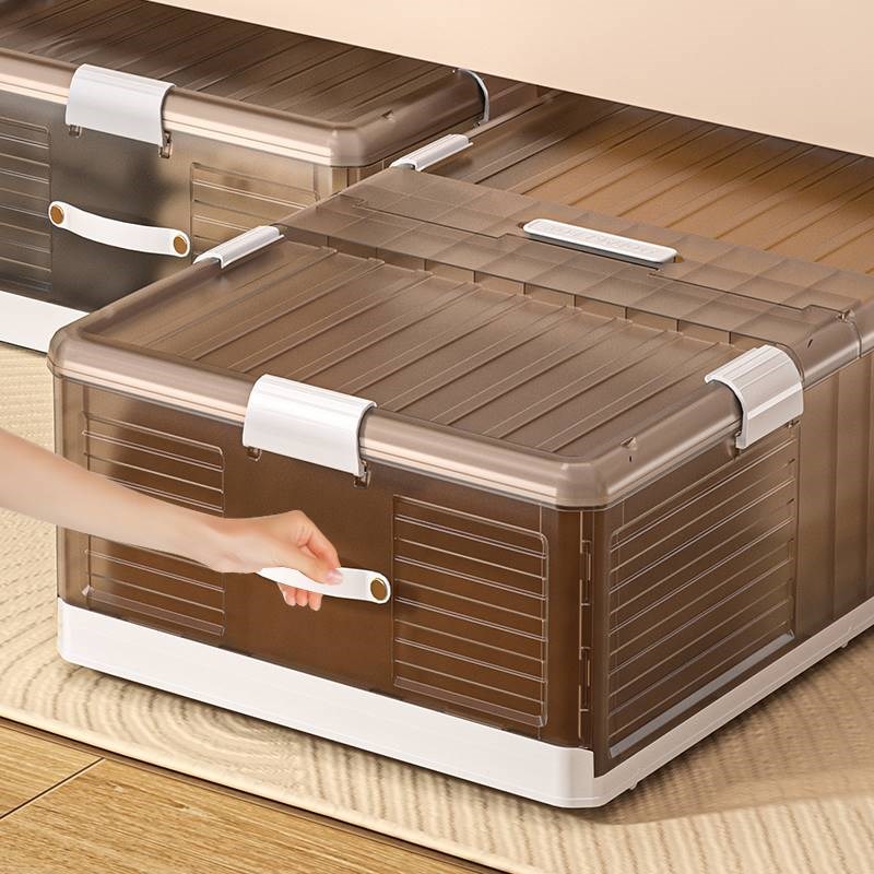 床底收纳箱可折叠带轮扁平整理箱家用床尾衣服储物神器床下收纳盒