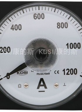 KDSI指针式电流表LS-110 DC75mV 1200A接分流器使用 圆形开孔