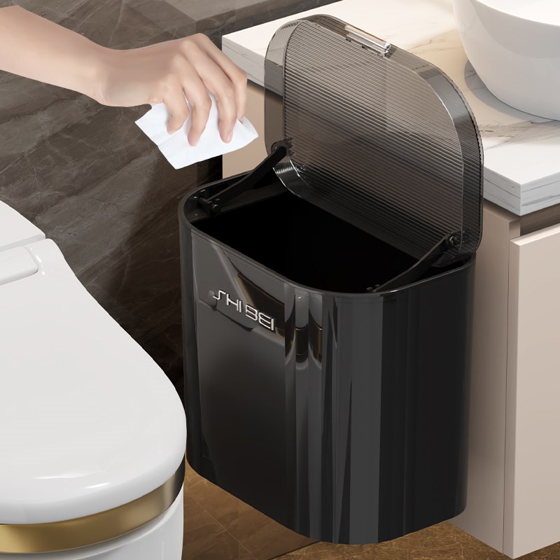 卫生间壁挂式垃圾桶厕所专用桶新款家用洗手间夹缝卫生桶创意带盖
