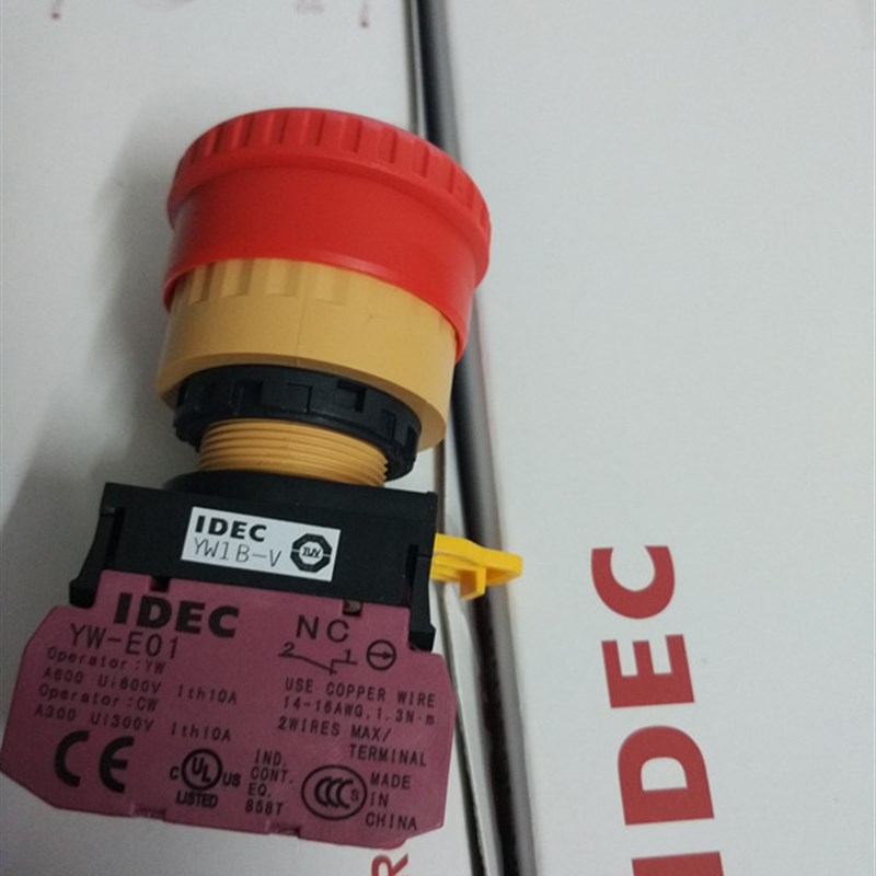 原装IDEC和泉YW1B-V4E01R急停开关YW-E01自锁式紧急停止按钮22mm