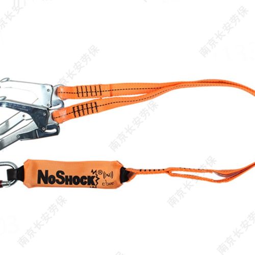 代尔塔504210减震绳Y型双钩带缓冲包安全带建筑高空作业防坠落