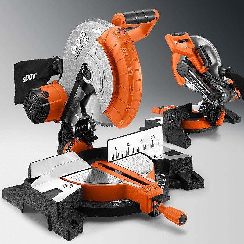 铃木10寸12寸摆度头皮带式切锯铝机45介铝机高精铝材86062多度功