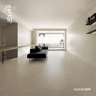 石SPC塑锁扣地板侘寂奶油纯色微防水泥家用PVC风石晶LMT卡扣式 地