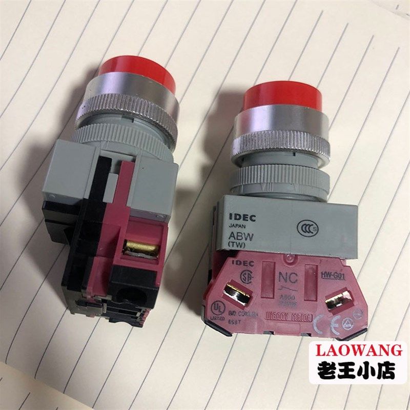 ABW 原装拆机进口二手按钮 日本 IDEC 22MM开孔 自复位