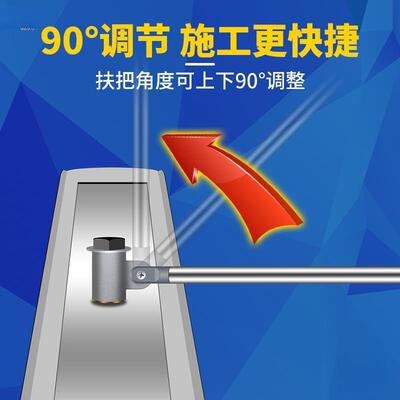 HUY刀抹子长柄灰水泥路推拉小面抹子刮平抹平器市加长杆抹光板政