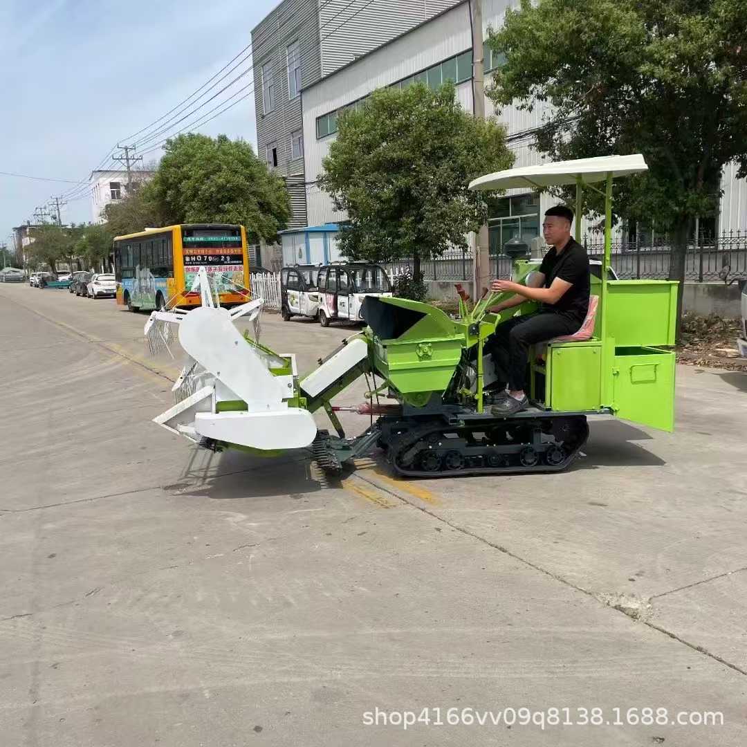25匹大豆联合收割机 全喂入柴油低割茬收获机 大豆水稻联合收割机