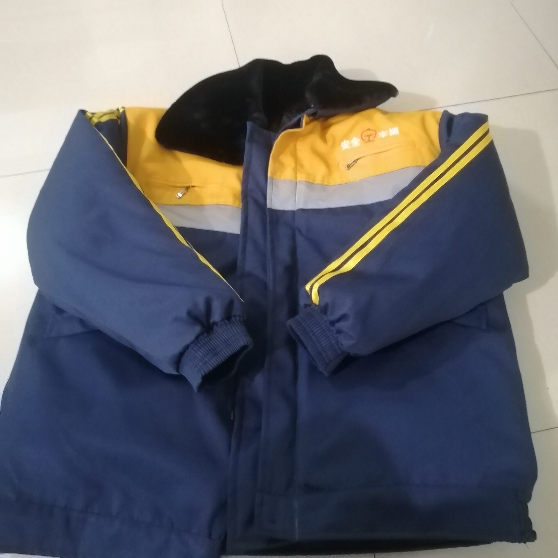 列车沿路调车棉服户外防寒加厚棉服反光调车棉服邦远牌