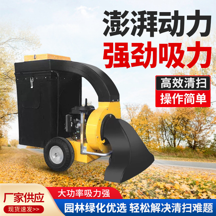 手推式吸叶机 树叶垃圾收集车 园林果园落叶吸扫机生产厂家