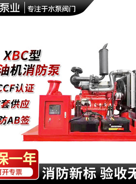 水泵柴油机消防泵组 应急消防泵组CCCF认证消防水泵XBD增压消防泵