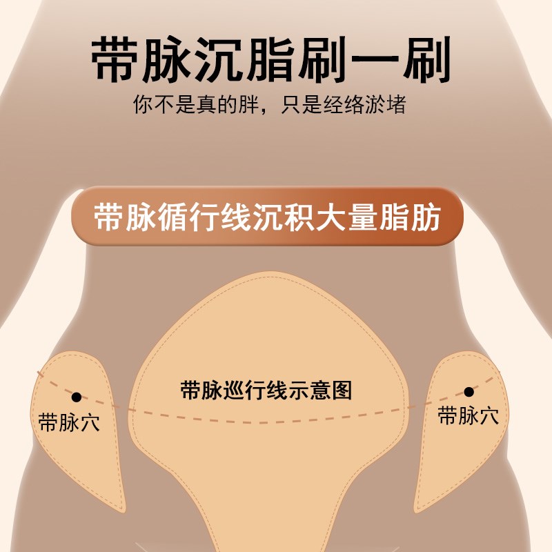 黄铜经络刷全身疏通按摩刷揉肚子腹部头部手腿背部刮痧工具