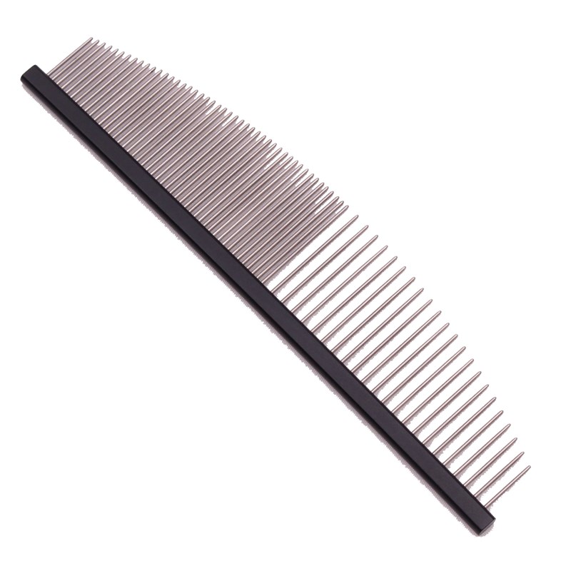 紫龙宠物月牙梳子航空铝脸部细节梳狗狗猫咪金毛拉布拉多美容排梳