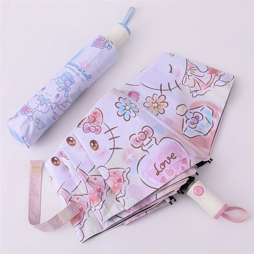 三丽鸥遮阳雨伞儿童太阳伞防紫外线晴雨两用女童学生小孩KT猫夏季