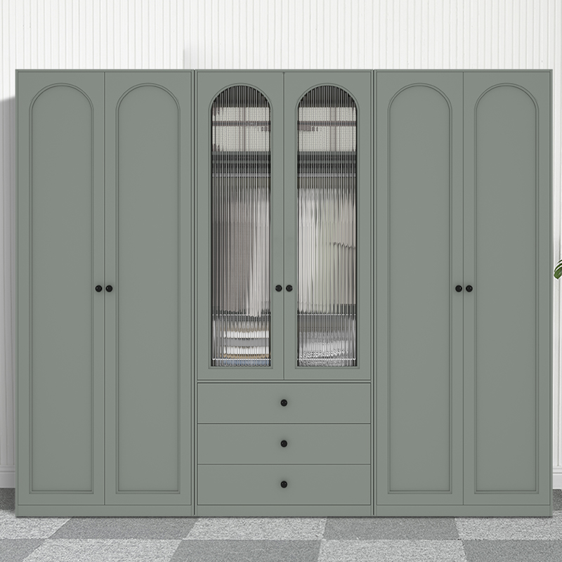 600深钢制衣柜家用卧室组合衣橱收纳柜小户型阳台客厅多层储物柜