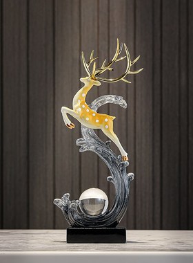 入户玄关风生水起桌面摆件高级感小众客厅轻奢电视柜酒柜装饰