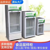 食堂双锁食品冷藏保鲜家用留样展示柜单门商用小型餐厅留样柜学校