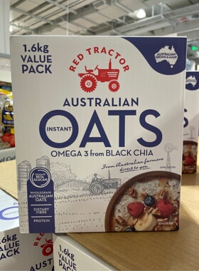 红色拖拉机 奇亚籽 燕麦片 800g*2袋 Costco山姆代购 澳洲进口
