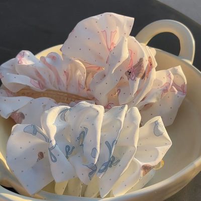 韩系波点小熊蝴蝶结香蕉夹女高级感后脑勺马尾夹半扎发鲨鱼夹头饰