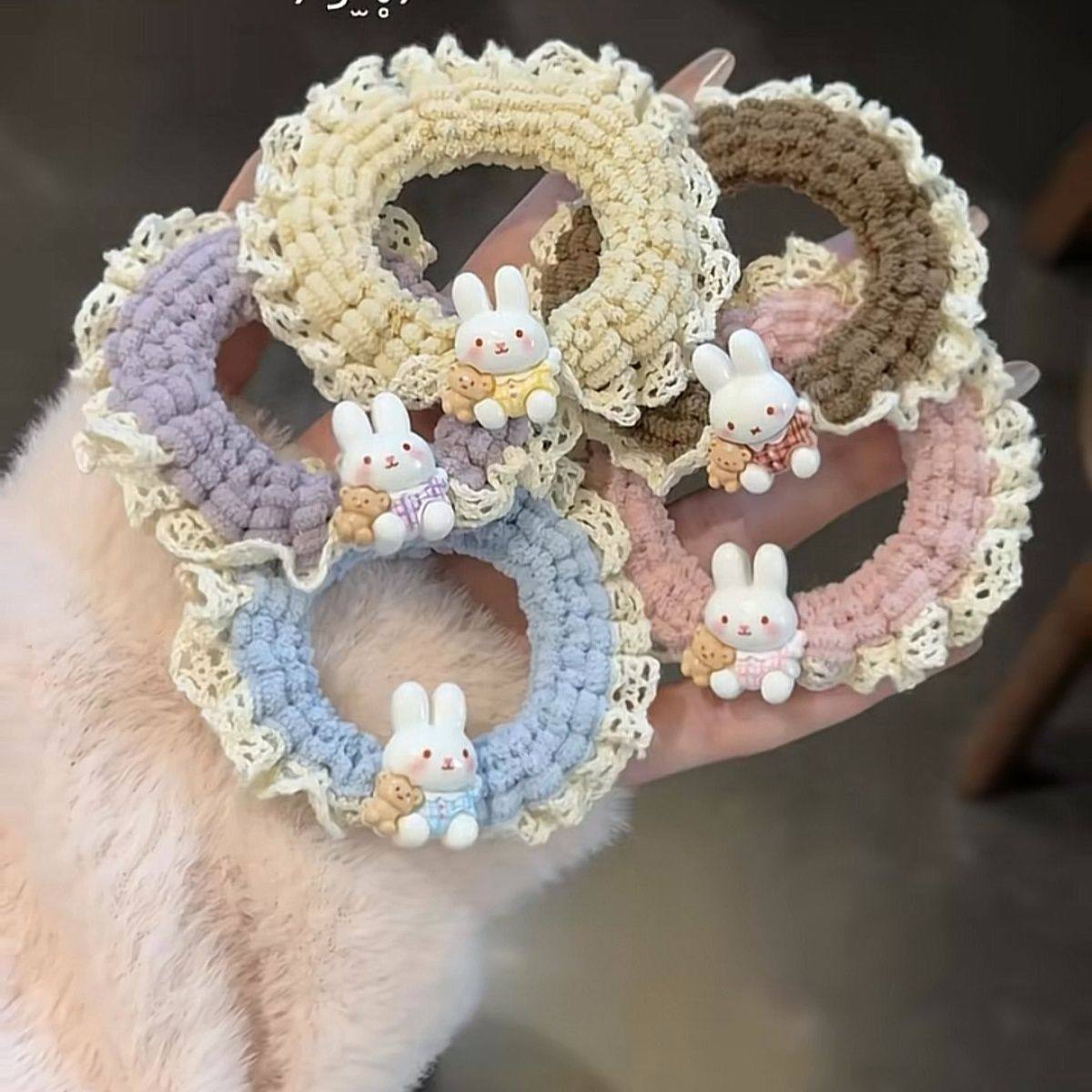 甜美蕾丝花边小兔子发圈卡通少女马尾小肠圈高颜值ins可爱发绳,饰品/流行首饰/时尚饰品新,发饰,淘宝优惠券,粉丝福利购,淘宝优惠卷