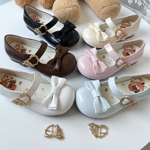 小熊原创优雅玛丽珍鞋低lolita鞋