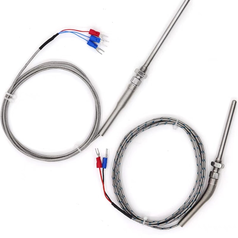 Wrn-187 K型 不锈钢杆屏蔽线热电偶测温线5*100*2m上海松酷仪表