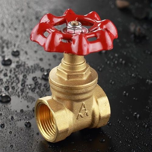 黄铜闸阀全铜丝口螺纹管道阀门DN15 20 25 32 50 4分6分埃美柯