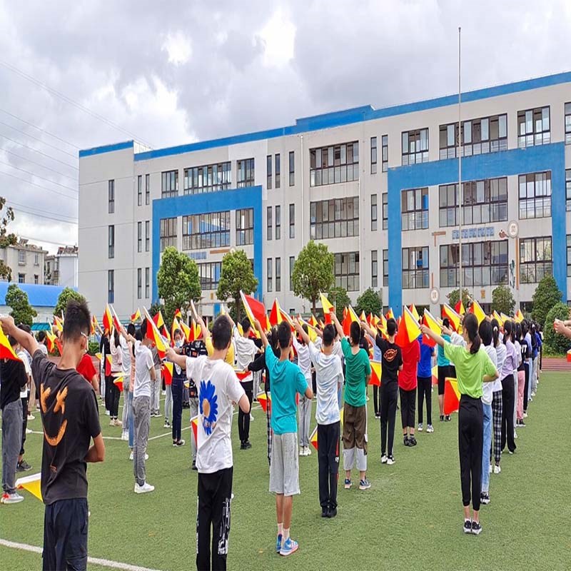 船用大号红黄手旗手持信号旗手语旗指挥旗语操学生军训表演手摇旗
