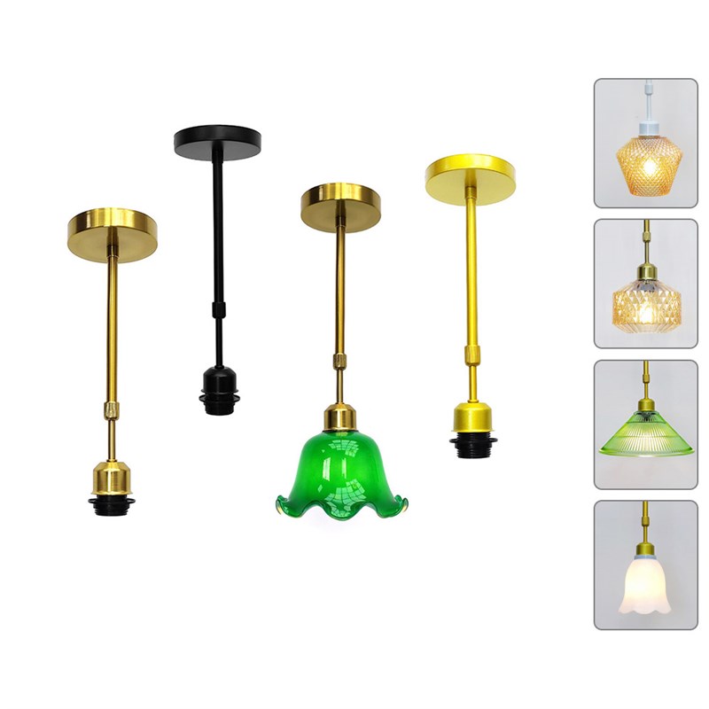 伸缩吊杆升降加固防风加管吊灯灯杆可调节 客厅床头卧室吧台E27口