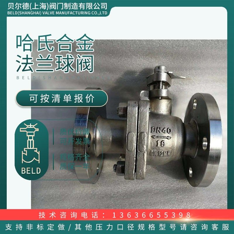 哈氏合金法兰球阀Q41F HC276 CW12MW NS3303 Hastelloy C阀门闸阀