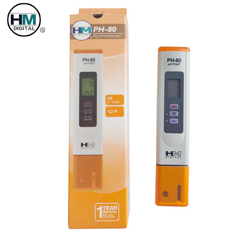 韩国进口HM高精度PH检测笔PH值测试剂测水质酸碱监测PH-80便携笔
