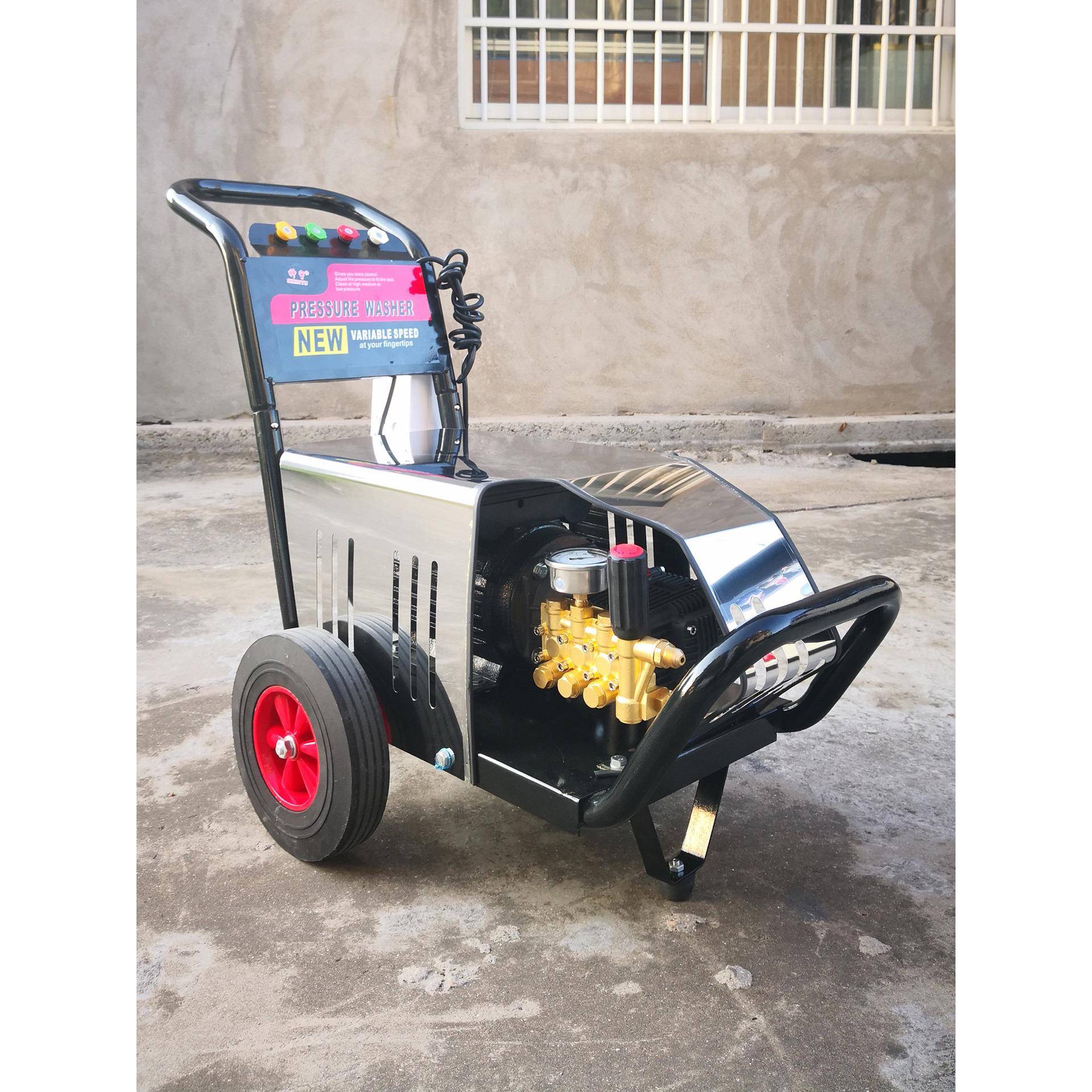 神宇超高压清洗机养殖场工业2.2kw4kw商用洗车机工地大流量洗车泵