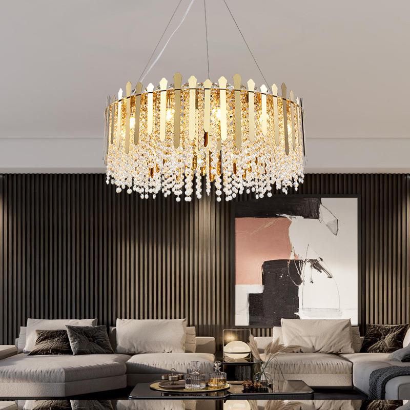 后现代水晶吊灯客厅灯餐厅卧室书房简约大气样板房轻奢网红灯具