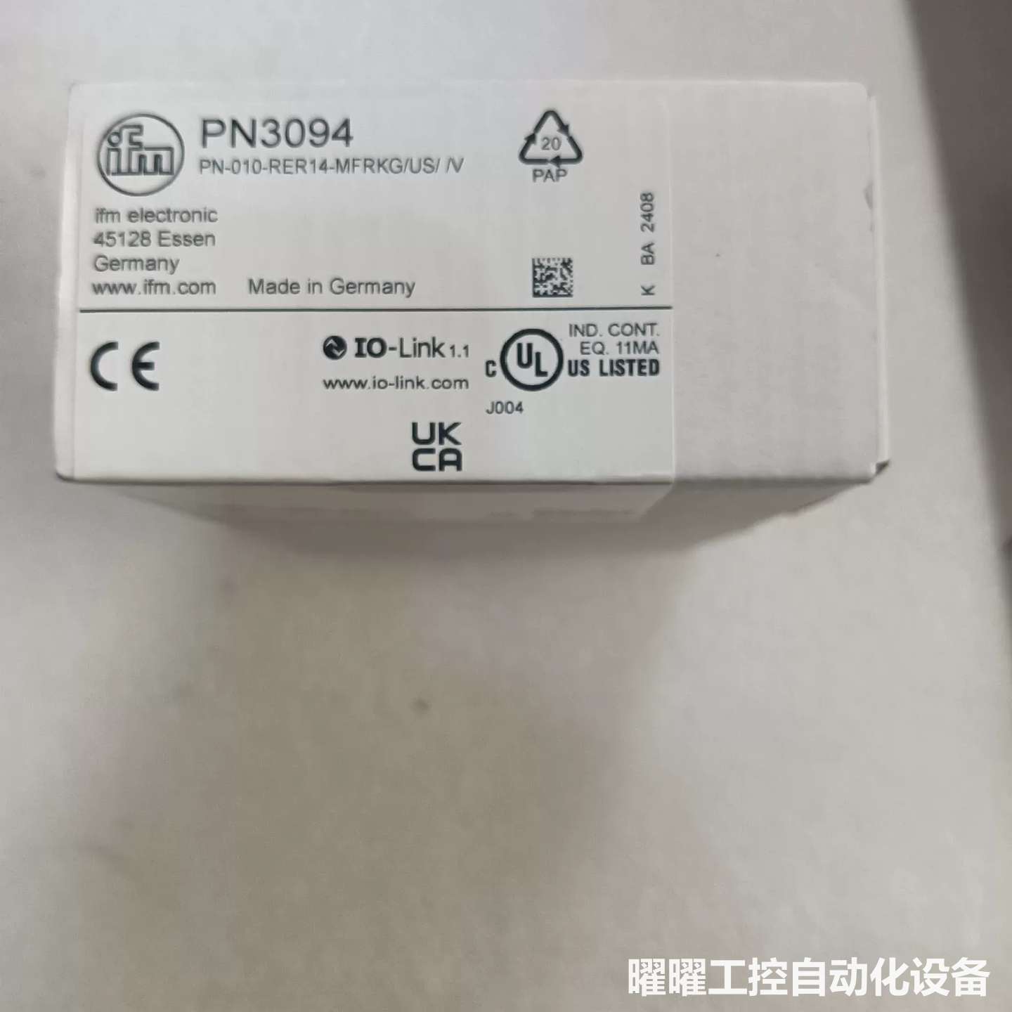 工程剩余全新原装易福门PN3094。现货1个，实物照片，包装
