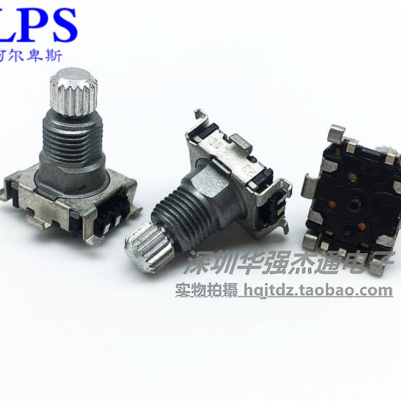 日本ALPS 编码器EC11长寿命 汽车导航音量开关电位器 24位带开关