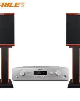 狮乐（SHILE）AV-24+HF-6家用客厅KTV音响功放书架音箱套装