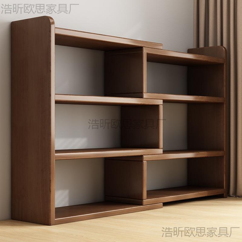 书架落地家用多层放书本架家用伸缩调节储物架置物架新款简易书柜