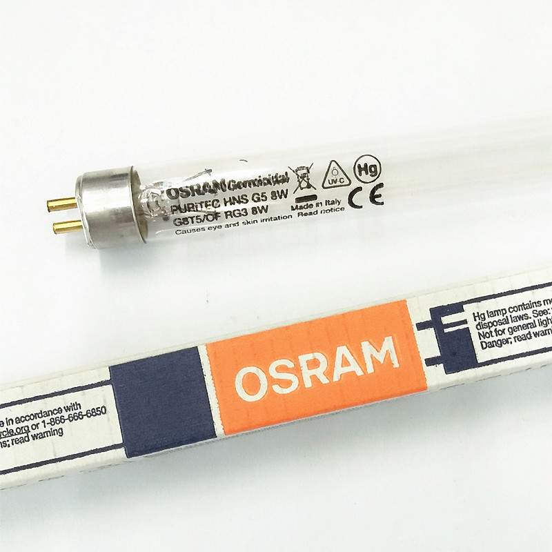 254nm紫外线灯欧司朗HNS 8W G8T5/OF 实验室工作台紫外线灯