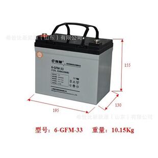 复华蓄电池6 33太阳能发电系统12V33AH发电厂变电站应急电源 GFM